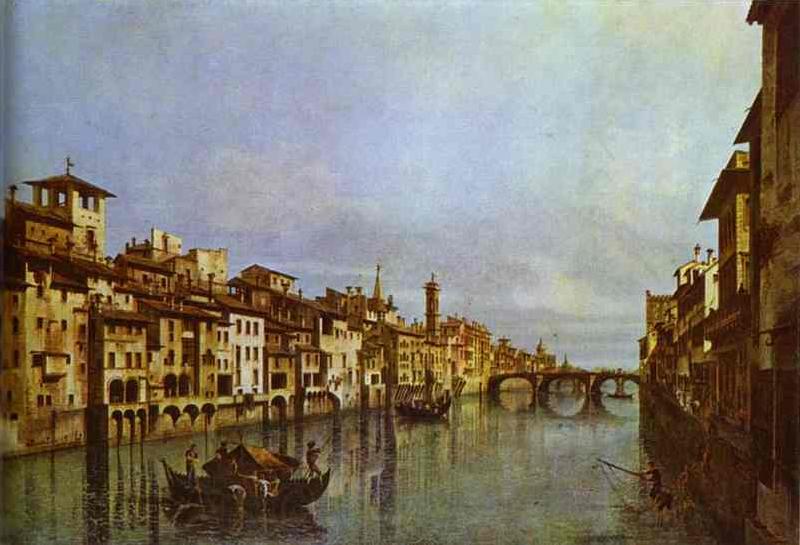 Bernardo Bellotto Arno in Florence. France oil painting art